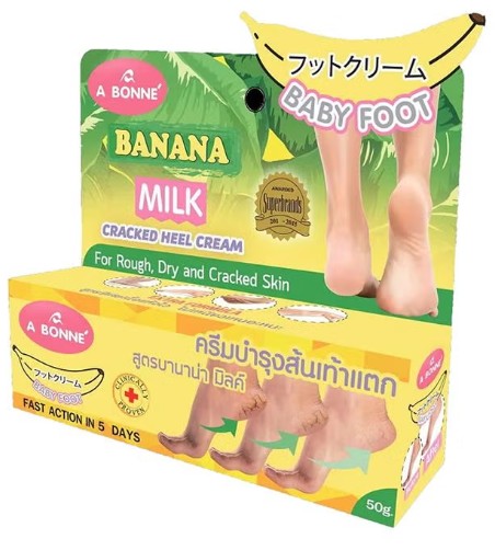 A Bonne Banana Milk Cracked Heel Cream Baby Foot 50gm