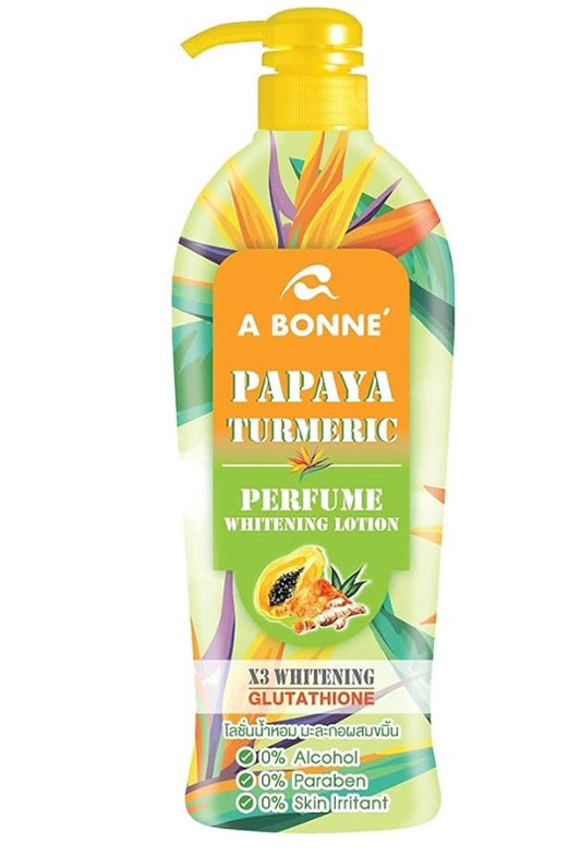 A Bonne Perfume Whitening Lotion Papaya Turmeric Whitening Arbutin 500ml
