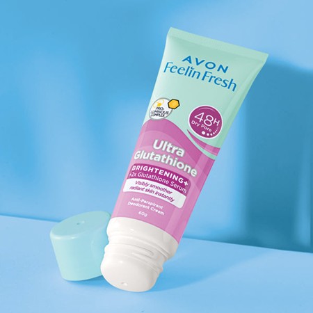 Avon Feelin Fresh Ultra Glutathione Brightening Antibacterial Anti-perspirant Deodorant Cream 60g