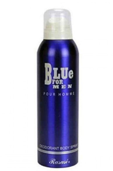 Rasasi Blue for Men Deodorant Body Spray 200ml – Long-Lasting Aquatic & Woody Scent