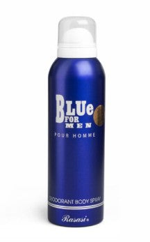 Rasasi Blue for Men Deodorant Body Spray 200ml – Long-Lasting Aquatic & Woody Scent